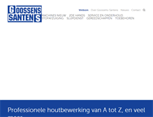 Tablet Screenshot of goossens-santens.be